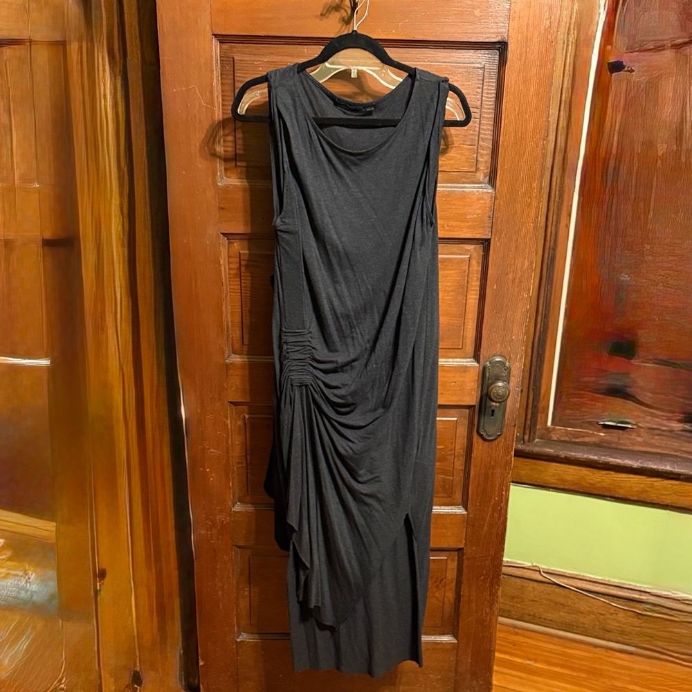 All saints grey asymmetrical dress